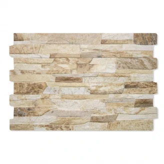 Vægflise Ledgestone Beige Mat 34x50 cm-2